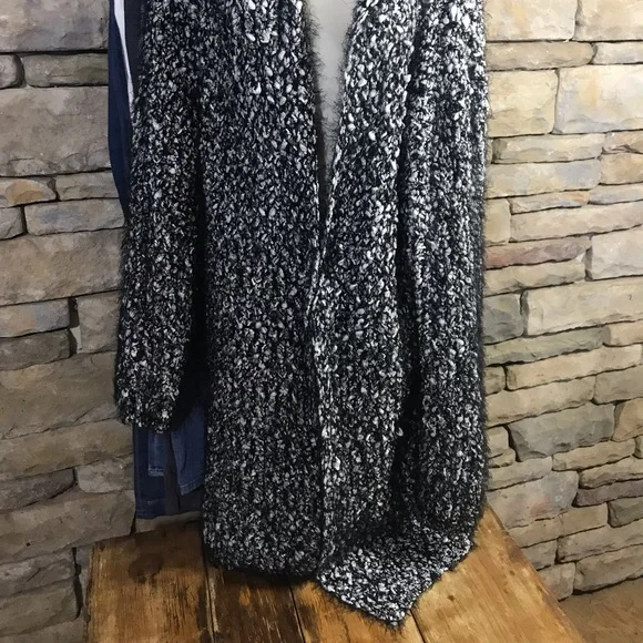 NWOT POL Knit Sweater Chunky Long Sleeve Hoodie - Picture 3 of 10